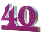 Number 40 for 40th Birthday Fucsia