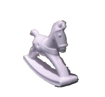 Rocking horse in polystyrene
