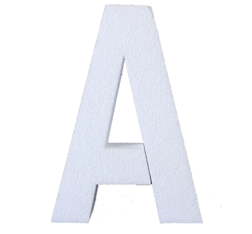 Oversized Solid Polystyrene Letters (97 &times; 58 cm)