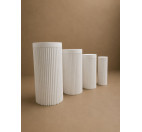 Kit 3 cilindri impilabili in polistirolo 50x99 cm, 40x85 cm, 30x75 cm