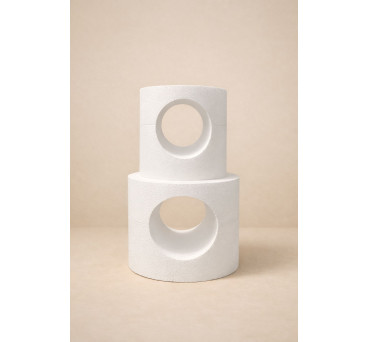 Polystyrene Display Stand with Round Opening
