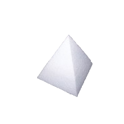 Misura 15x15x15 cm Piramide in polistirolo per Cake Design e decoupage Misura a Scelta 