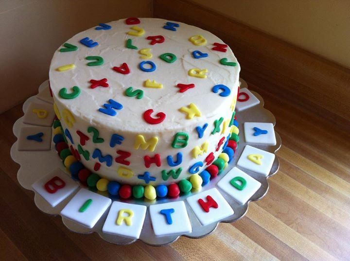 Polystyrene Alphabet for cake design
