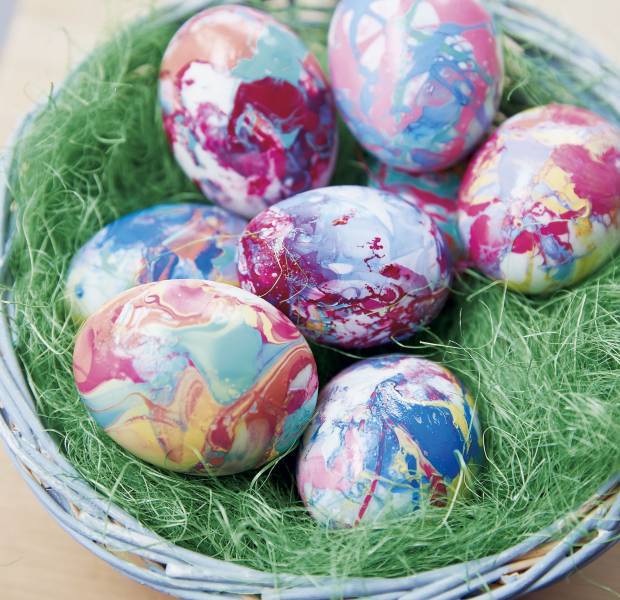 per decorazione di feste Inzopo Set di 5 uova in schiuma di polistirolo 10 cm per bambini colore: Bianco 